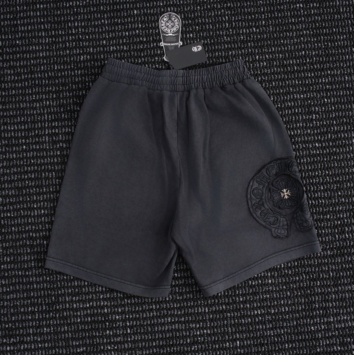 Chrome Hearts Horseshoe Floral Embroidered Shorts — back
