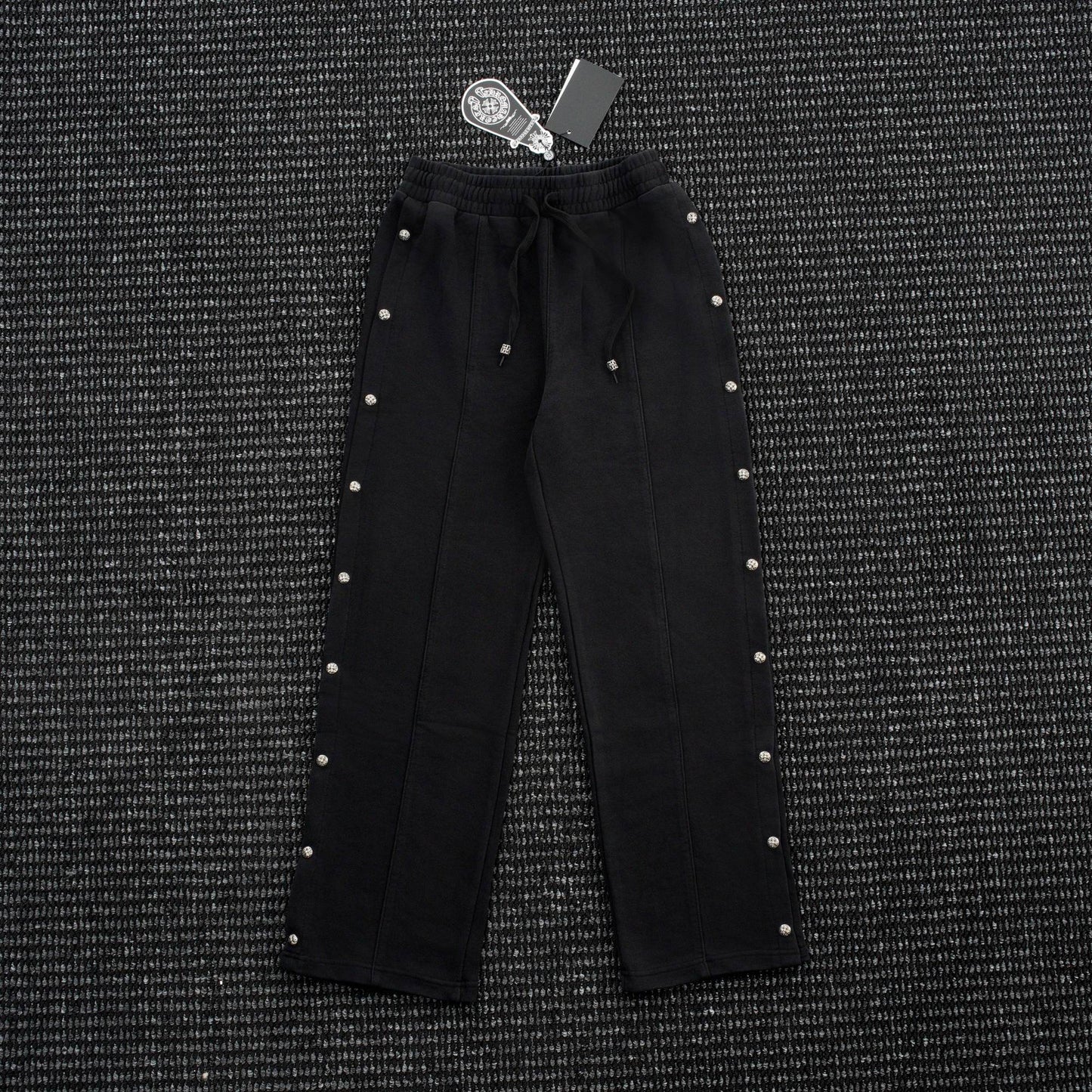 Chrome Hearts Cross Rivet Side-Snap Pants — hero