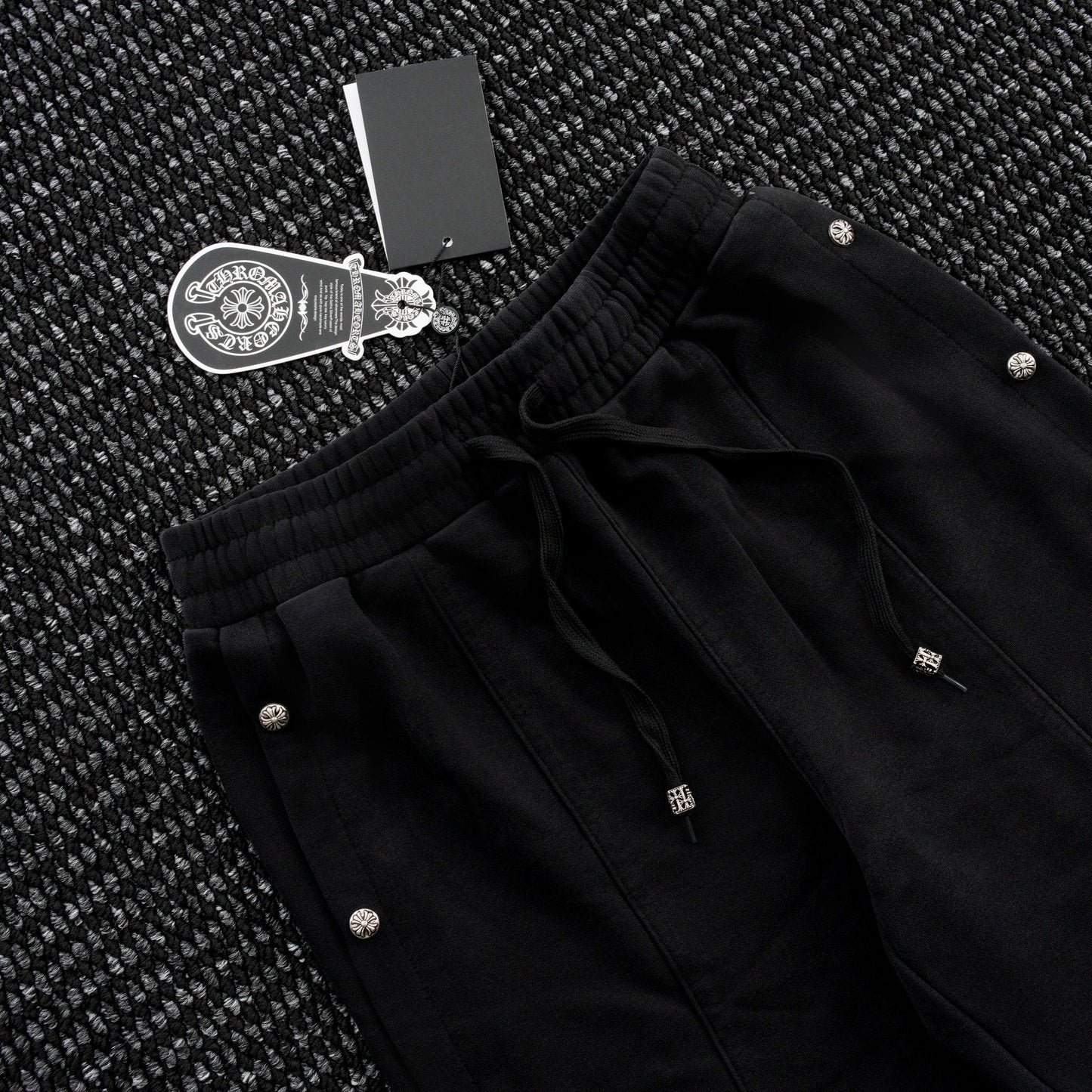 Chrome Hearts Cross Rivet Side-Snap Pants — detail
