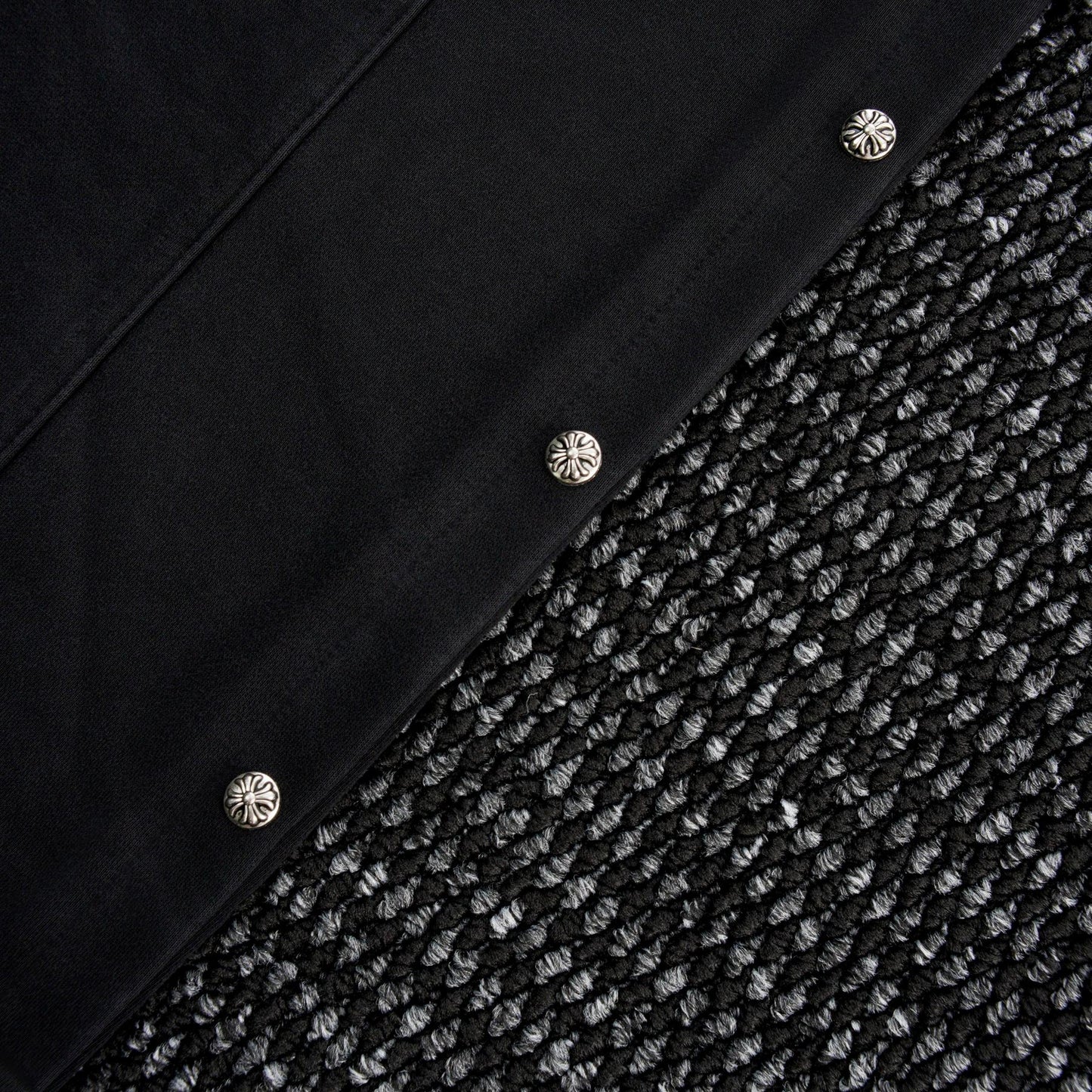 Chrome Hearts Cross Rivet Side-Snap Pants — detail