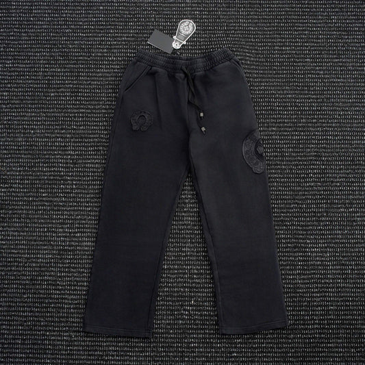 Chrome Hearts Horseshoe Embroidered Black Pants — hero