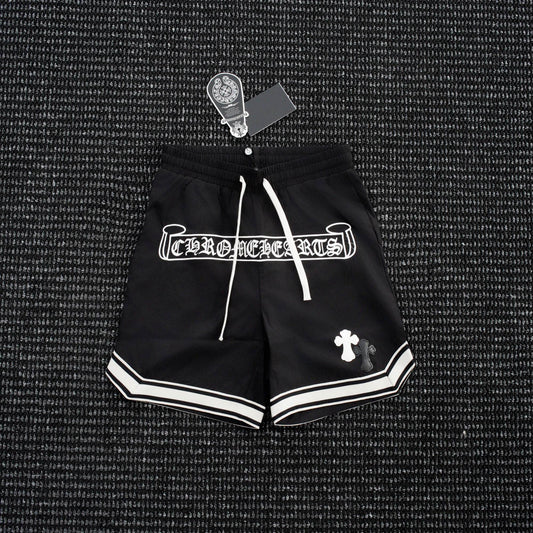 Chrome Hearts Cross Graphic Drawstring Shorts — hero