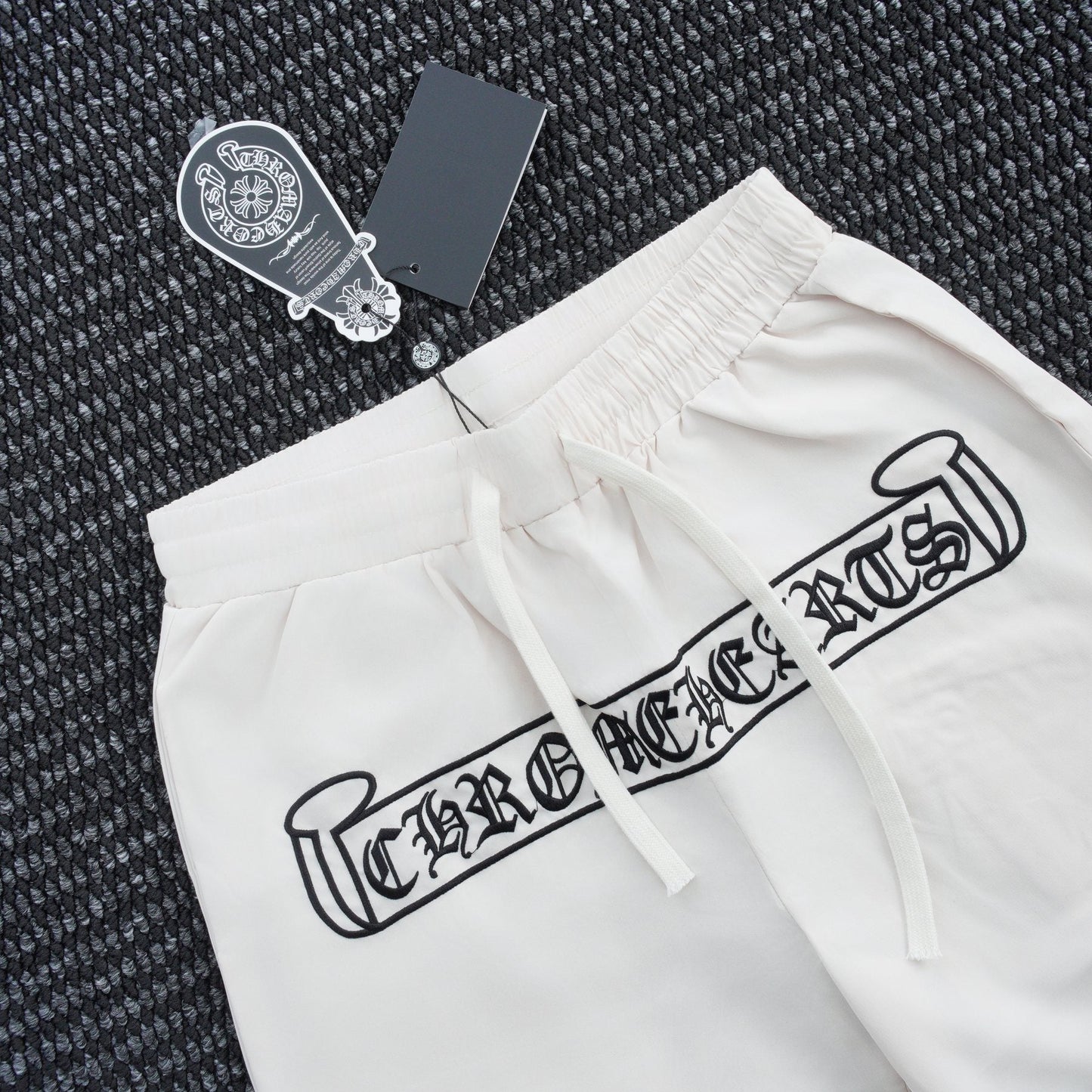 Chrome Hearts Cross Graphic Drawstring Shorts — detail