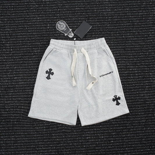 Chrome Hearts Cross Patch Drawstring Shorts — hero