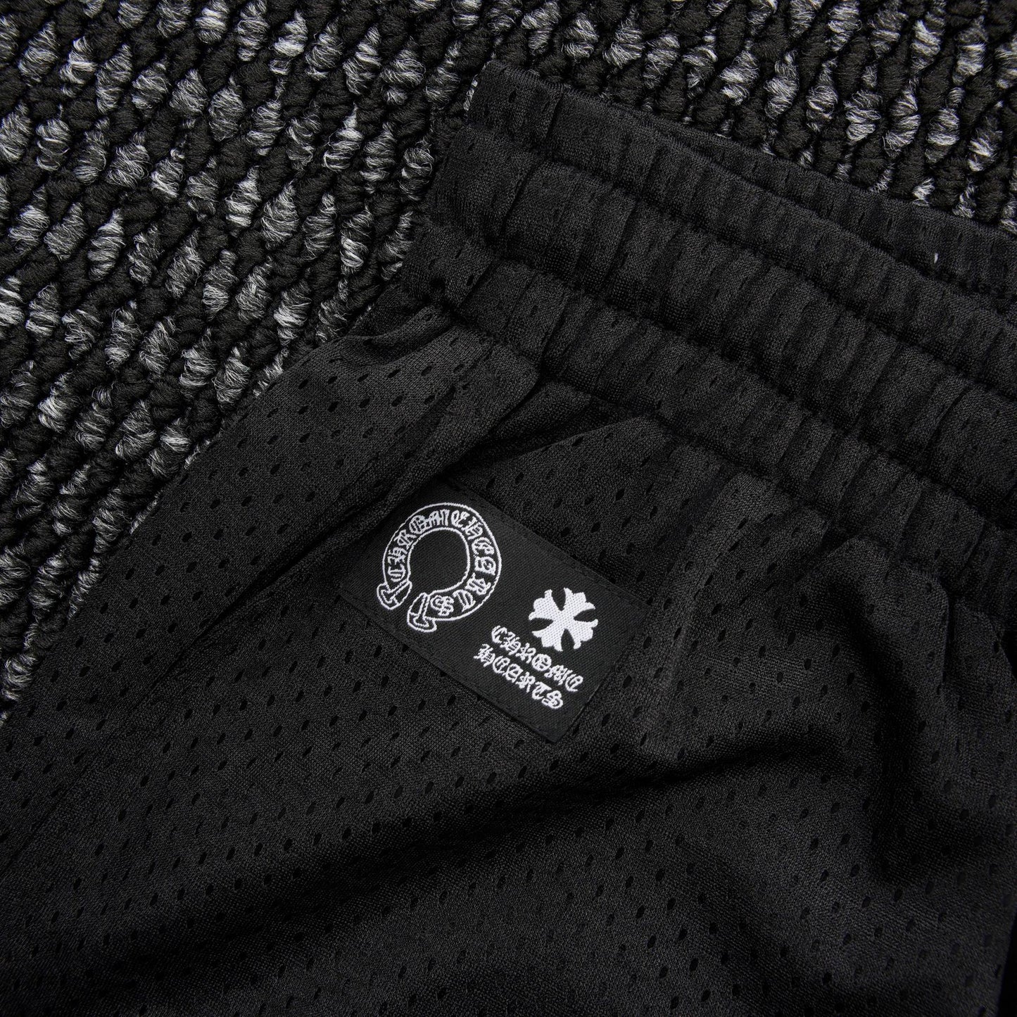 Chrome Hearts Sanskrit Cross Graphic Wide-Leg Pants — detail