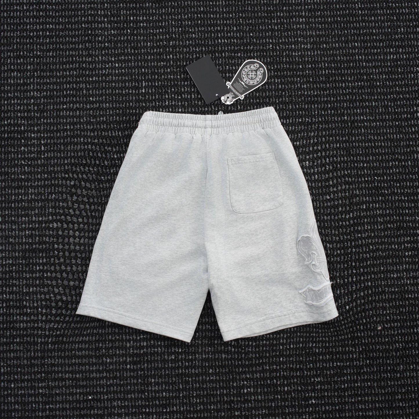 Chrome Hearts Tonal Sanskrit Cross Embroidered Shorts — back