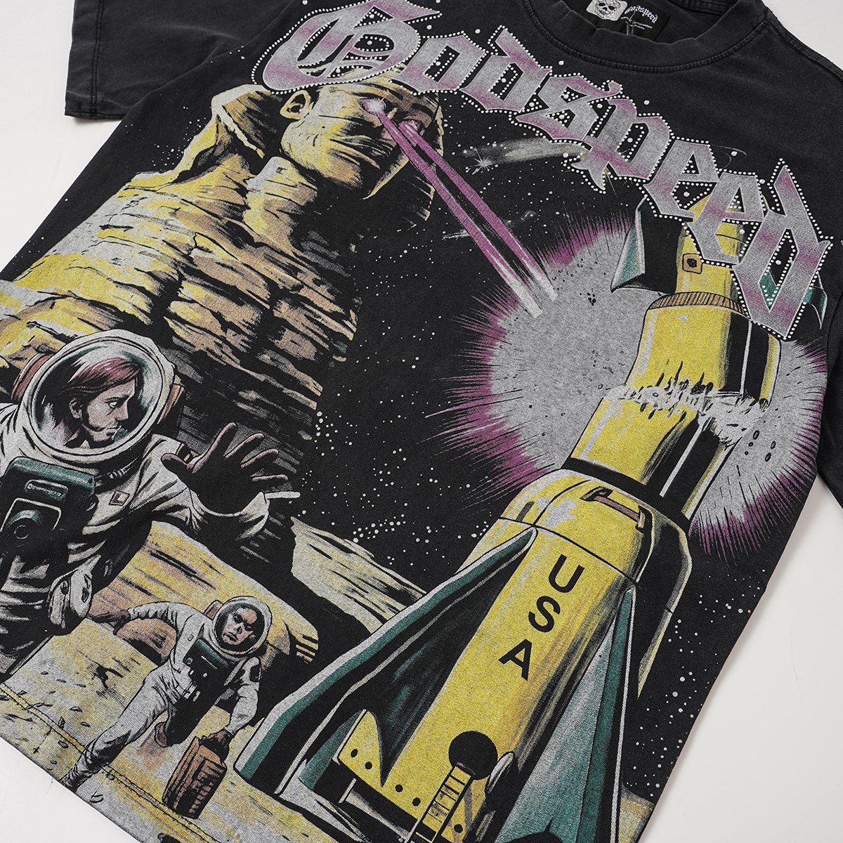 Godspeed Rocket USA Graphic T-Shirt — detail