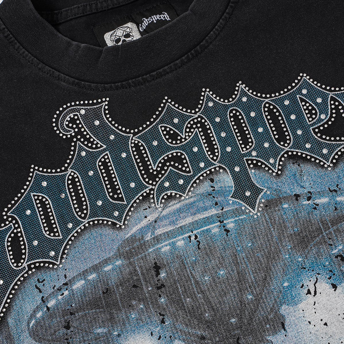Godspeed Skull Graphic Short-Sleeve T-Shirt — detail