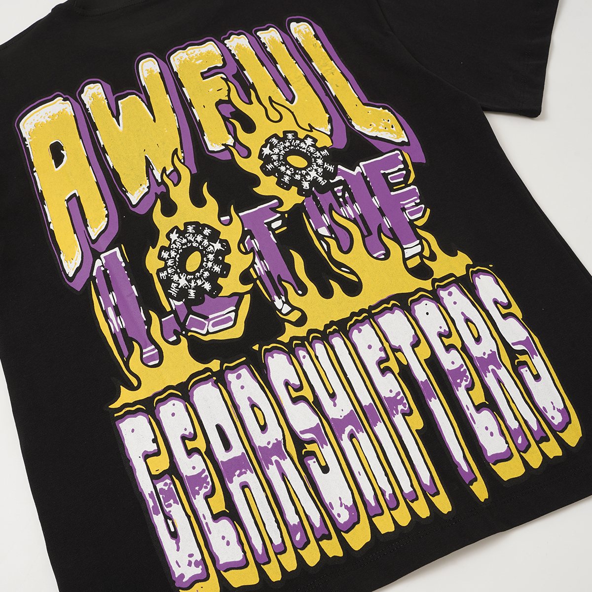 THAT'S A AWFUL LOT OF COUGH SYRUP Black Front & Back Graphic T-Shirt — detail