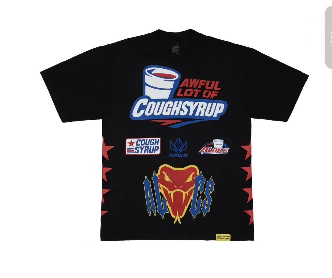 THAT'S A AWFUL LOT OF COUGH SYRUP Front & Back Graphic T-Shirt — front