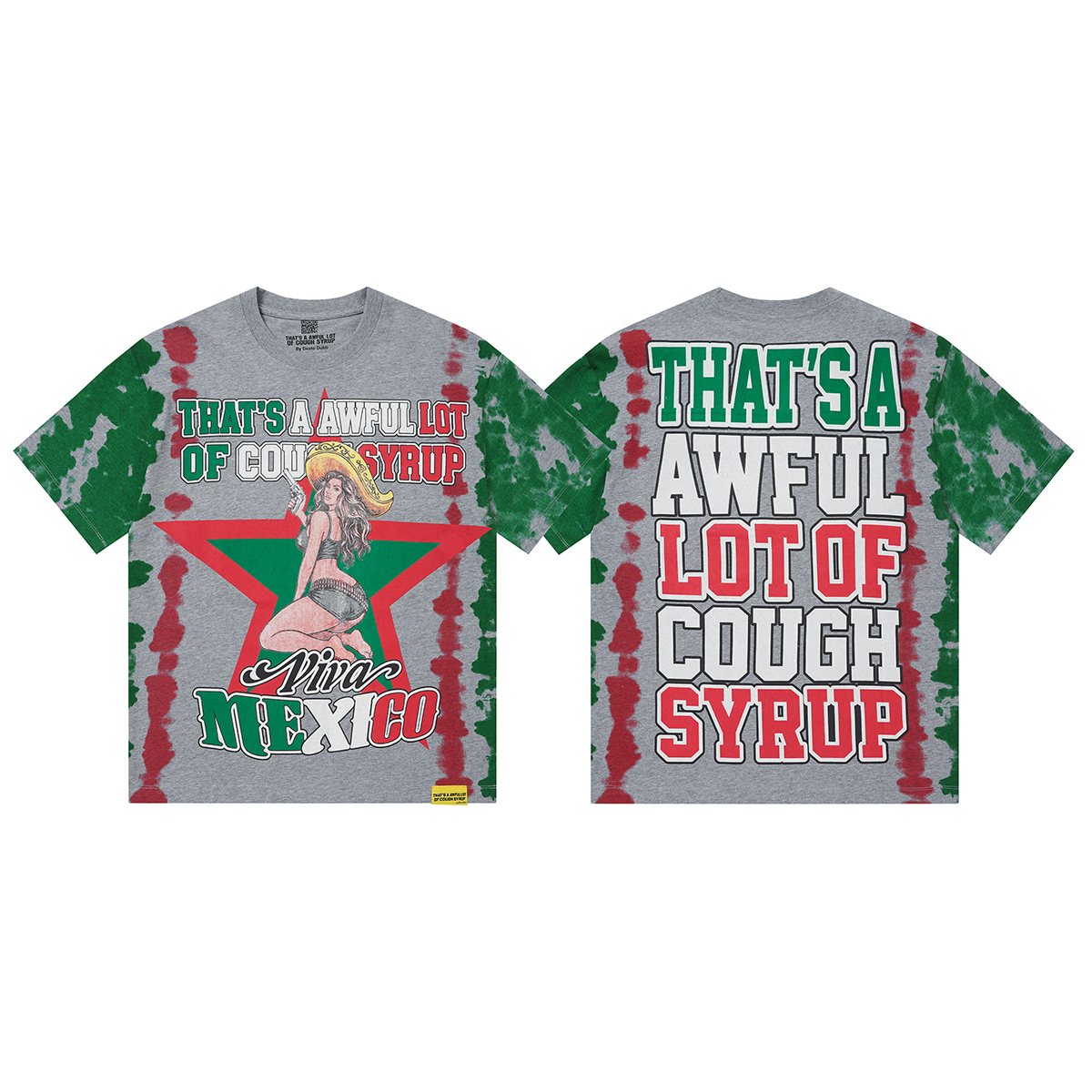 THAT'S A AWFUL LOT OF COUGH SYRUP Cowgirl Graphic Short-Sleeve Set — front
