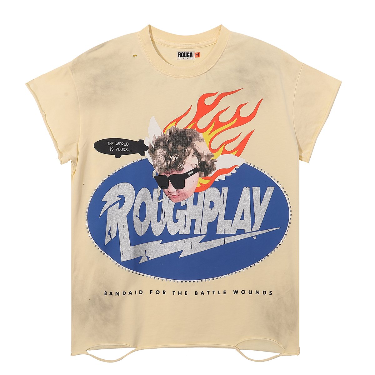 Rough Play SoleBoy Rhinestone Sleeveless T-Shirt — front
