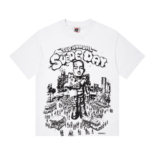 ASAALL Illustrated Front Graphic T-Shirt — hero
