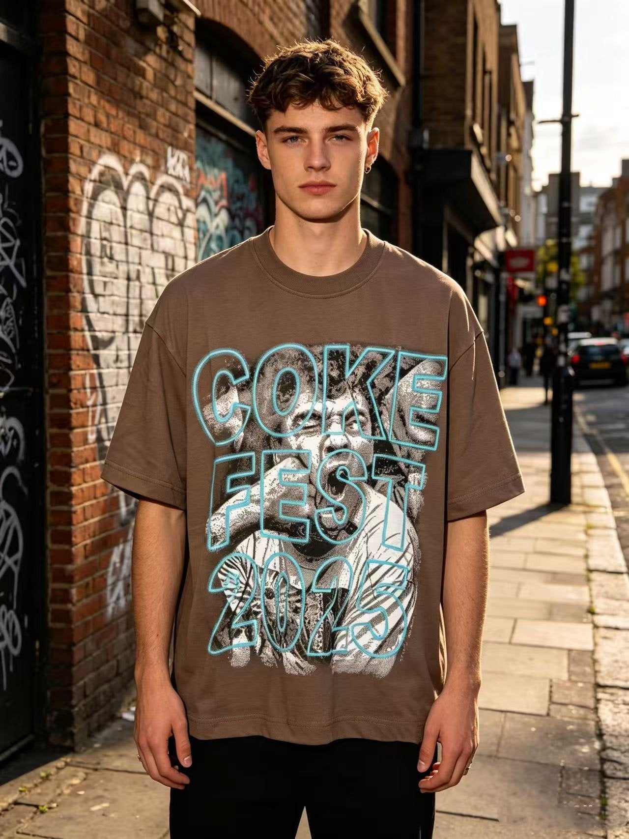 ASAALL Coke Fest 2025 Graphic T-Shirt — model