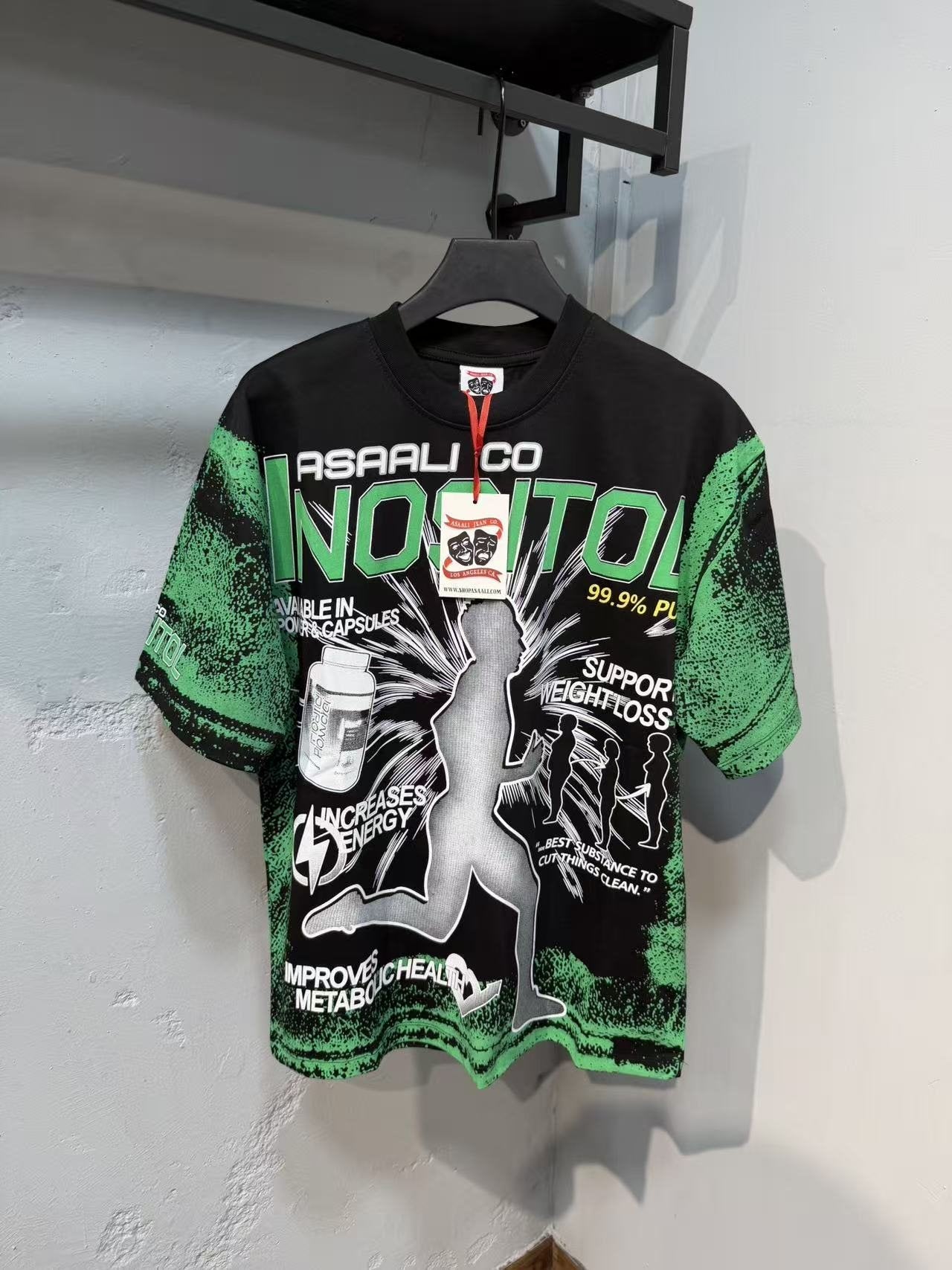 ASAALL Inositol Allover Graphic Short-Sleeve T-Shirt — front