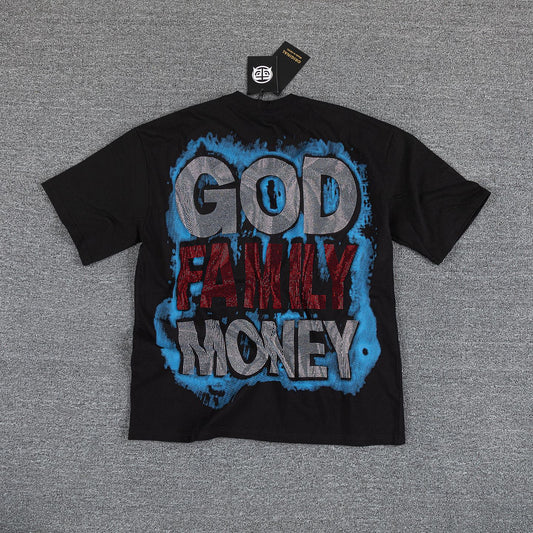Alfonseca God Family Money Graphic T-Shirt — back
