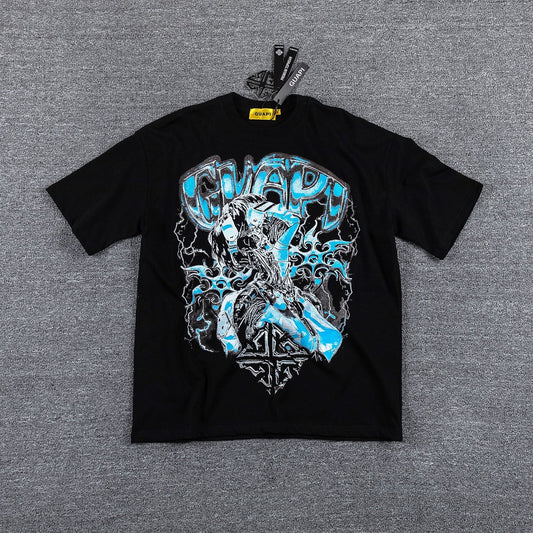 GUAPI Blue Graphic Short-Sleeve T-Shirt — hero