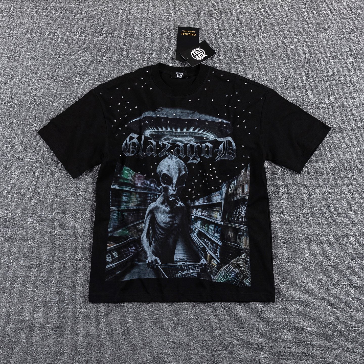 GlazingD Above the Law of Gravity Graphic T-Shirt — front