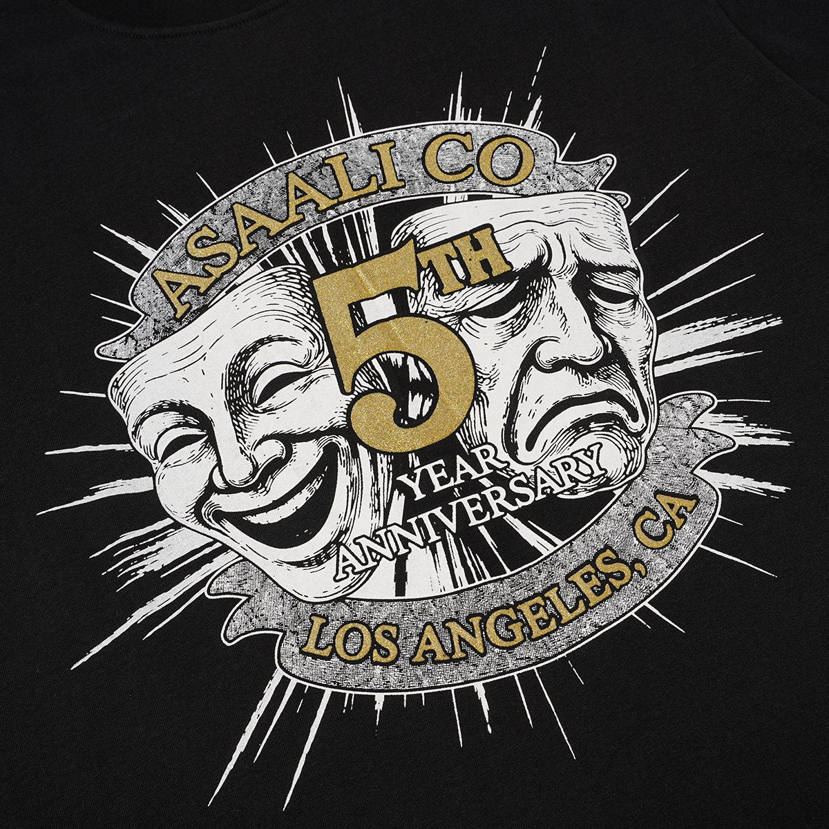 ASAALL 5th Anniversary Graphic T-Shirt - Black — detail