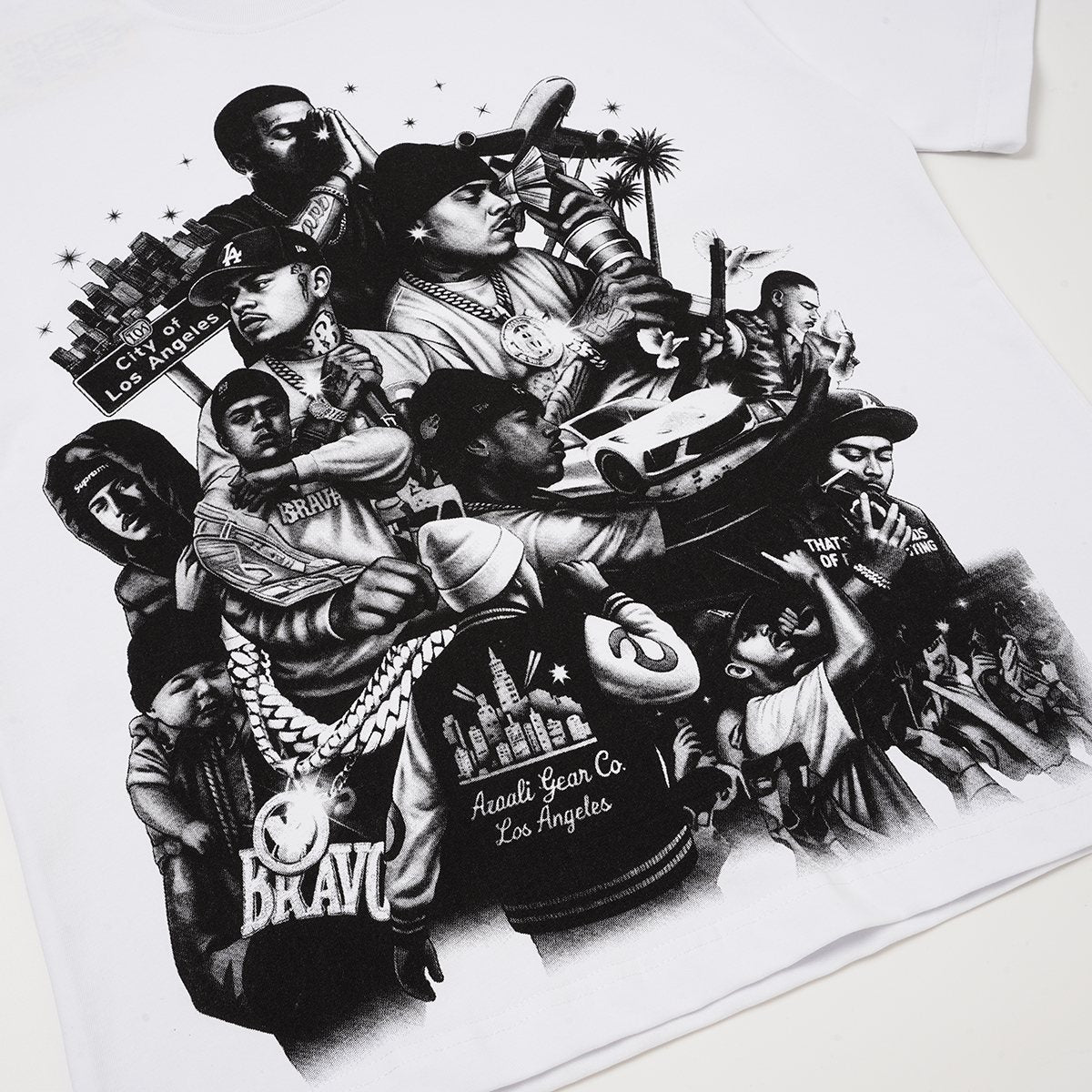 ASAALL Los Angeles Graphic T-Shirt — detail