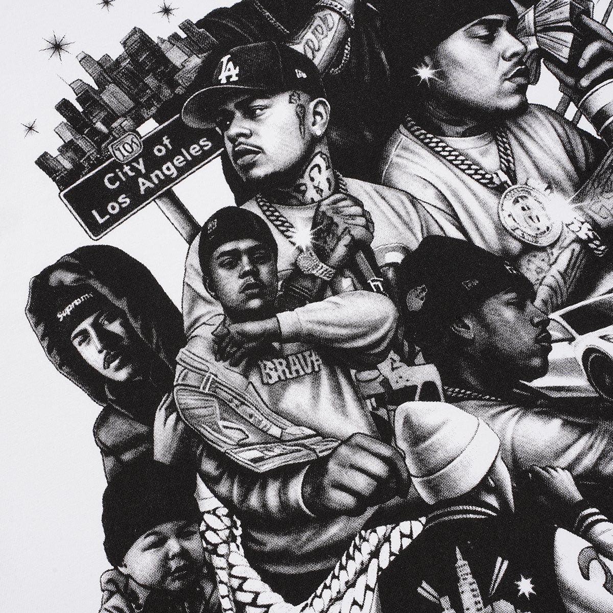 ASAALL Los Angeles Graphic T-Shirt — detail