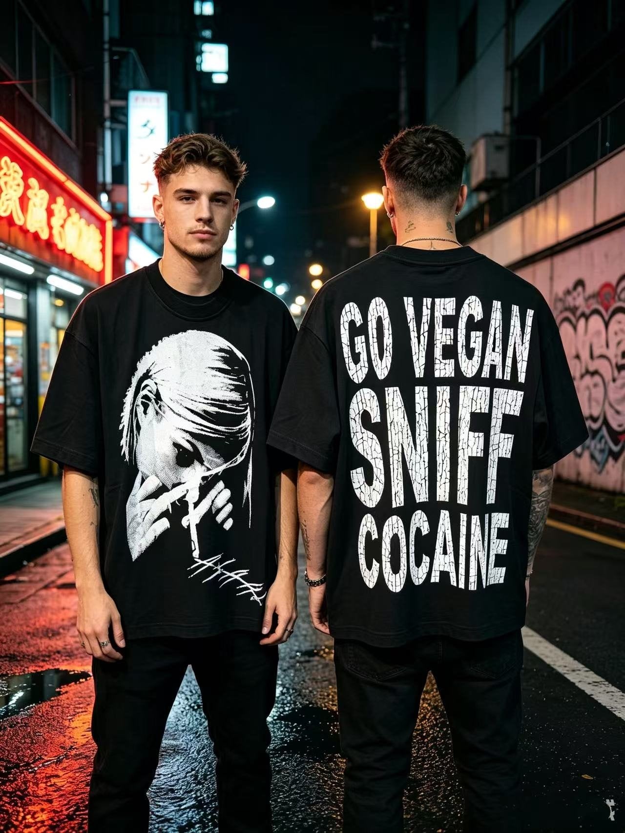 ASAALL Portrait Graphic T-Shirt — context