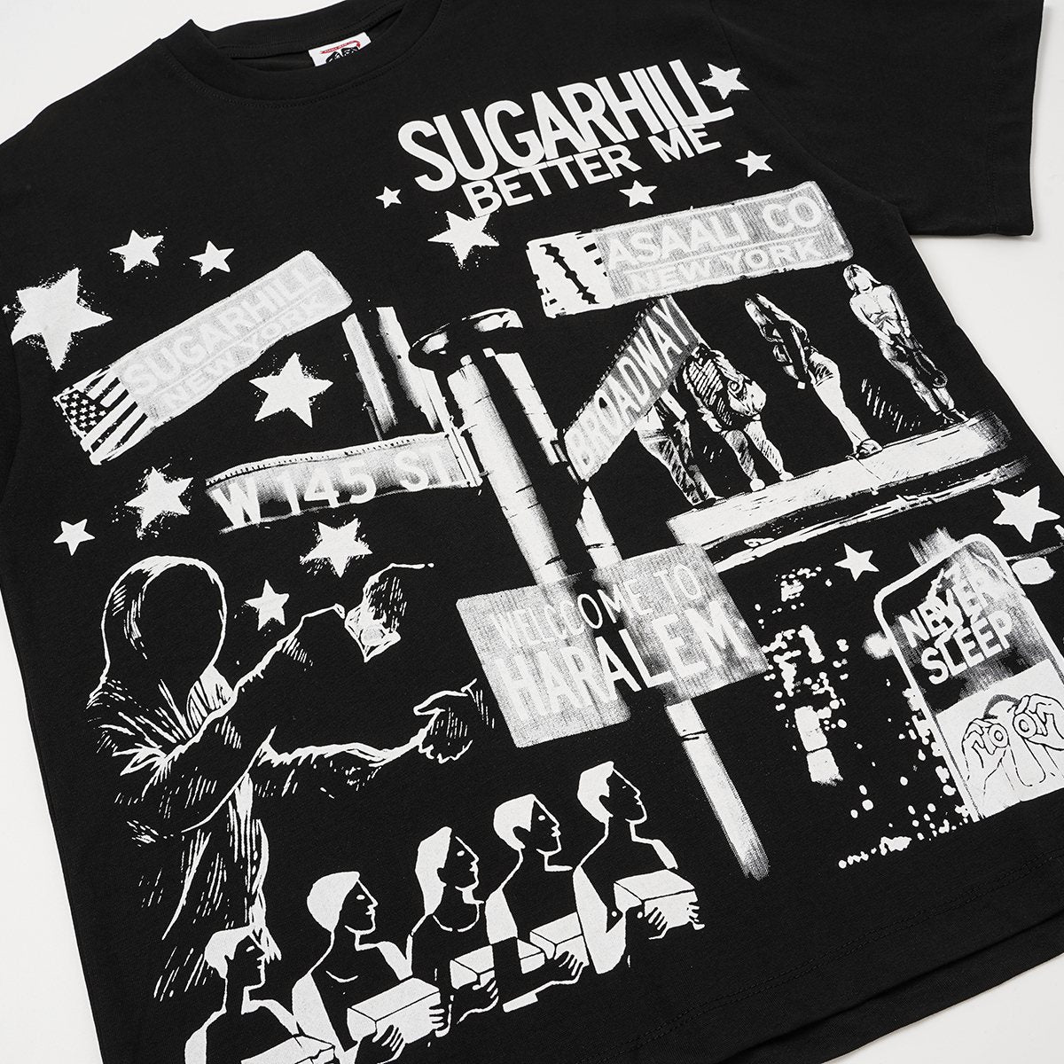 ASAALL Sugarhill NYC Statue Graphic T-Shirt — detail