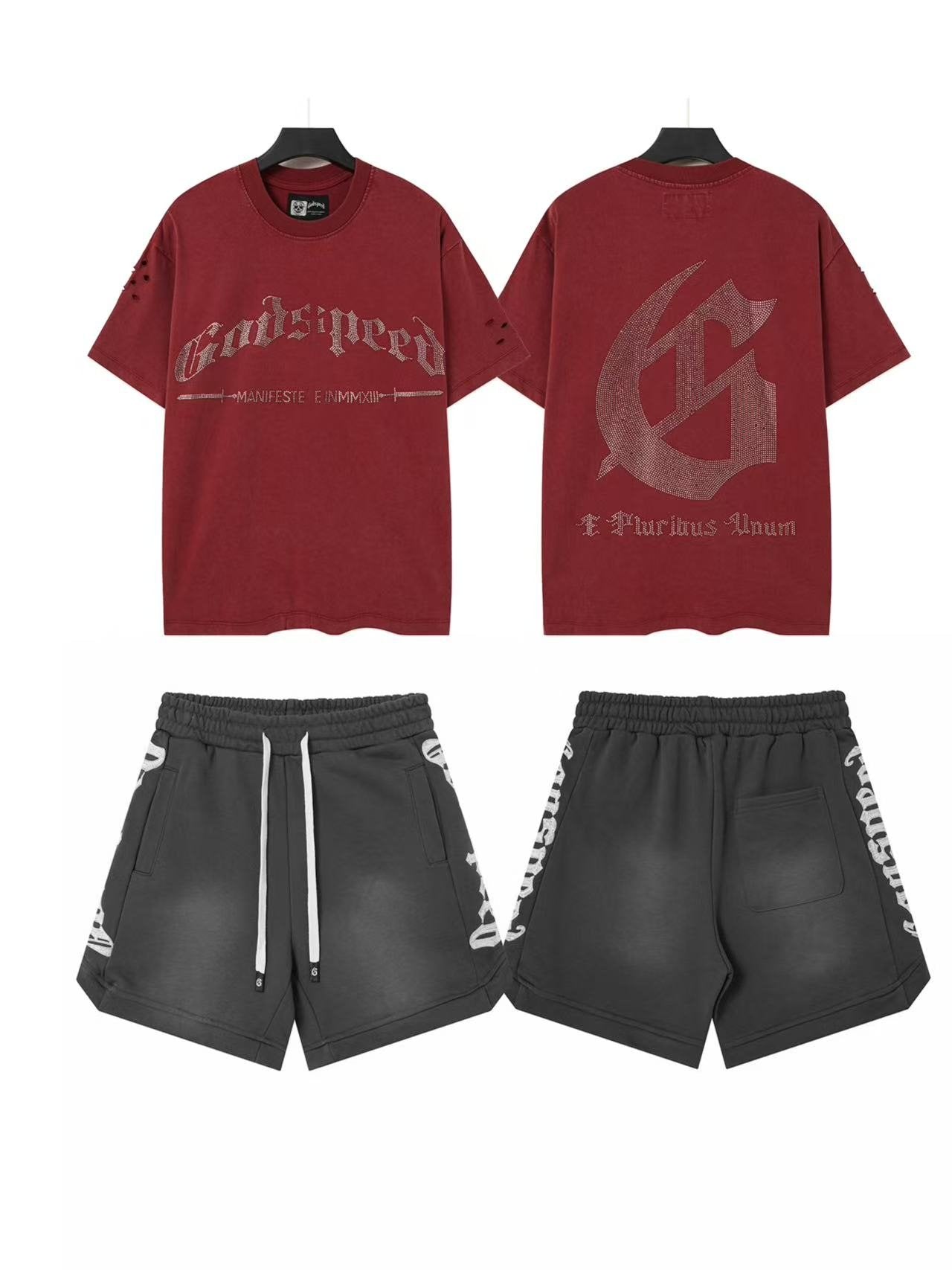 Godspeed Gothic G T-Shirt and Shorts Set — front