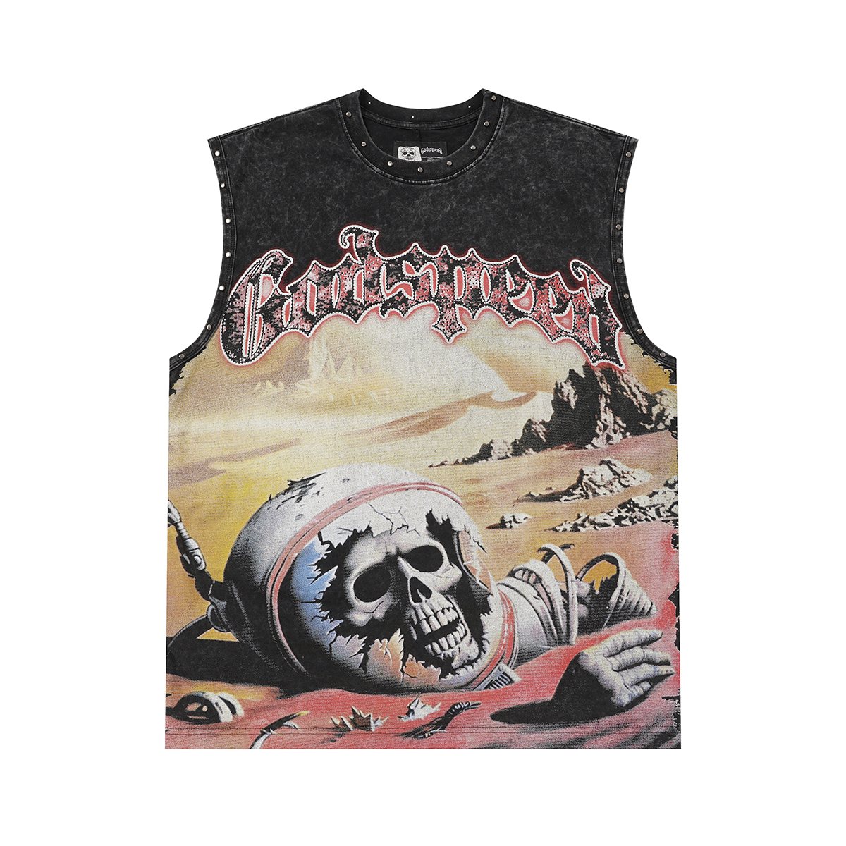 Godspeed Desert Skull Sleeveless T-Shirt — hero