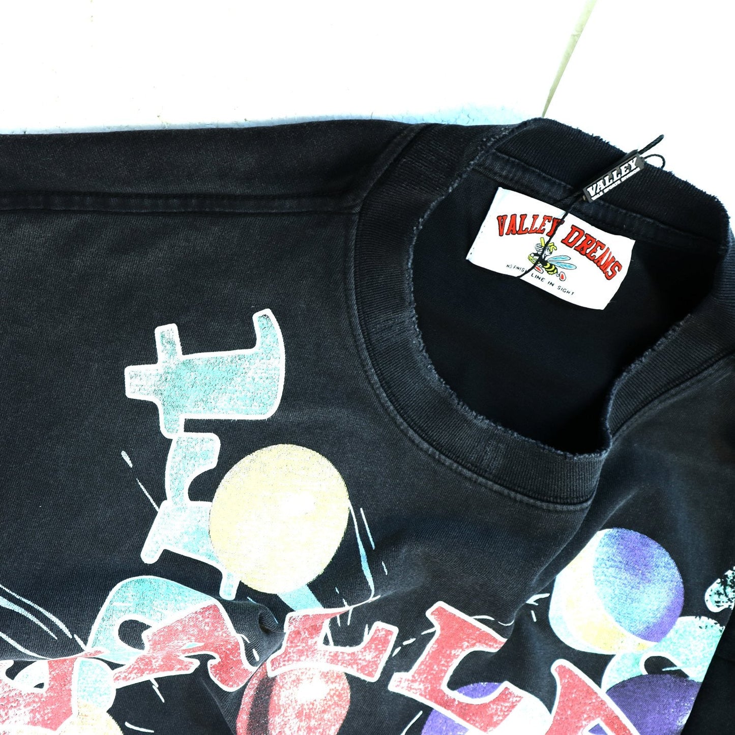 Valley Dreams Planet Swirl Graphic T-Shirt — neck_label
