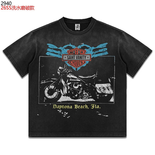 Saint Vanity Daytona Motorcycle Graphic T-Shirt — hero