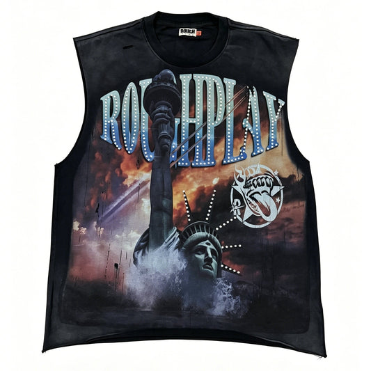 Rough Play Champion Graphic Sleeveless T-Shirt — hero