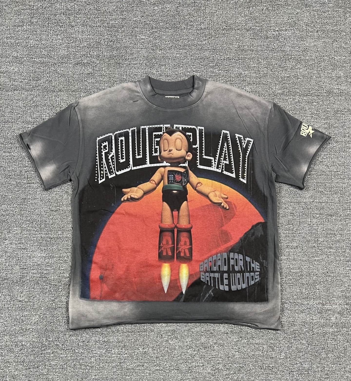 Rough Play Globe Graphic T-Shirt — front