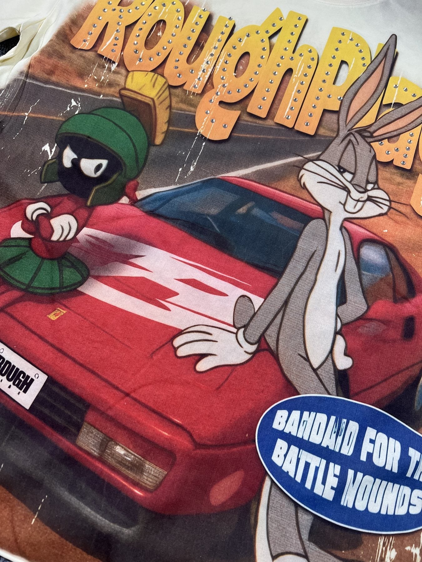 Rough Play Bugs Bunny & Marvin Graphic T-Shirt — detail