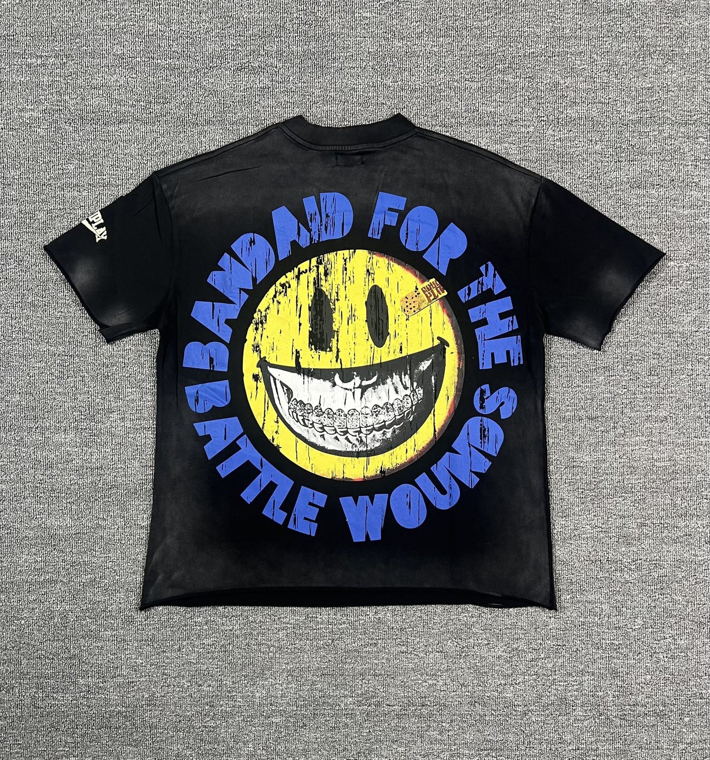 Rough Play Baseball Smiley Graphic T-Shirt — back