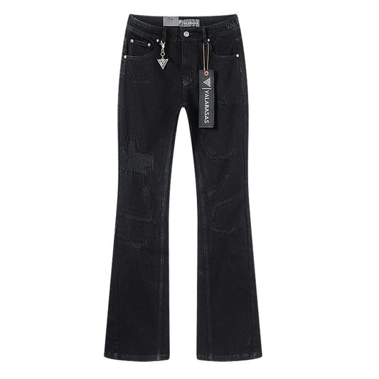 VALABASAS Distressed Flared Jeans — hero