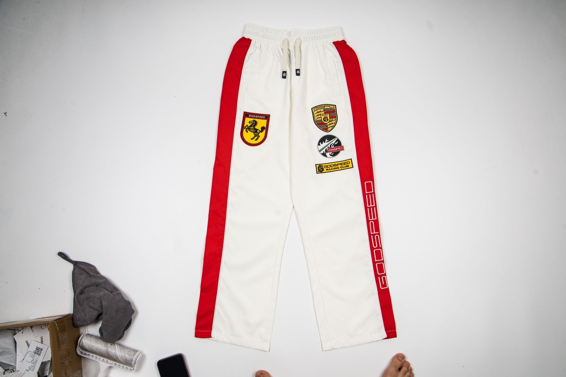 Godspeed Racing Patch Track Pants — context