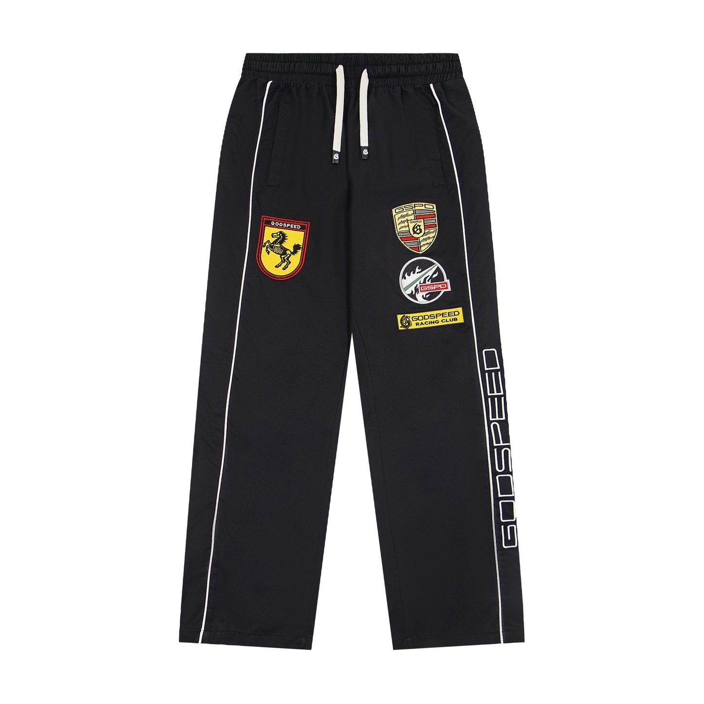 Godspeed Racing Patch Track Pants — front