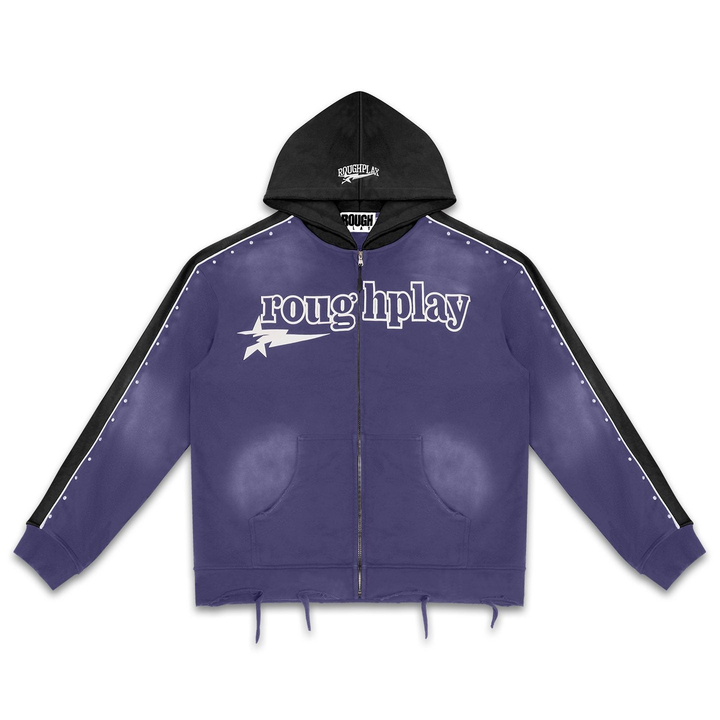 Rough Play Lightning Colorblock Zip Hoodie — front