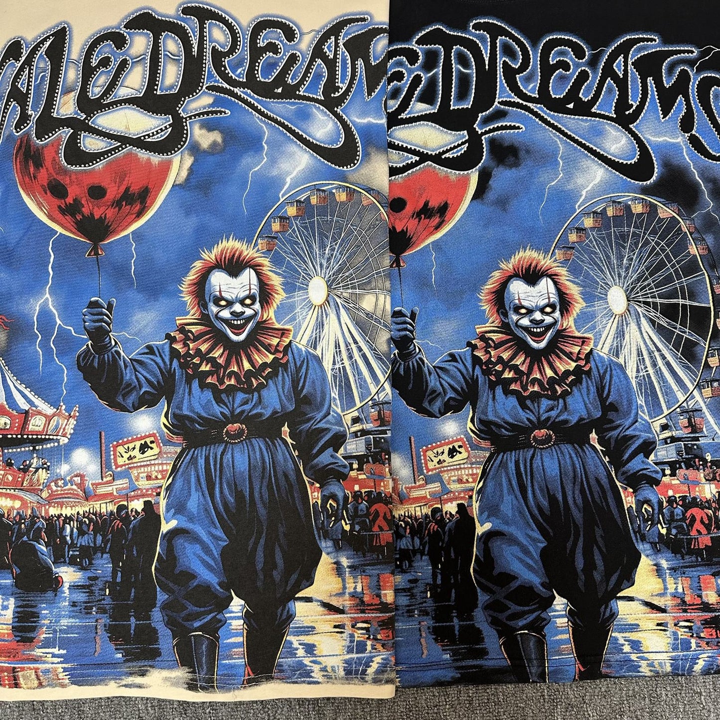 VALE USA Dreams Inside My Head Rhinestone Graphic T-Shirt — detail