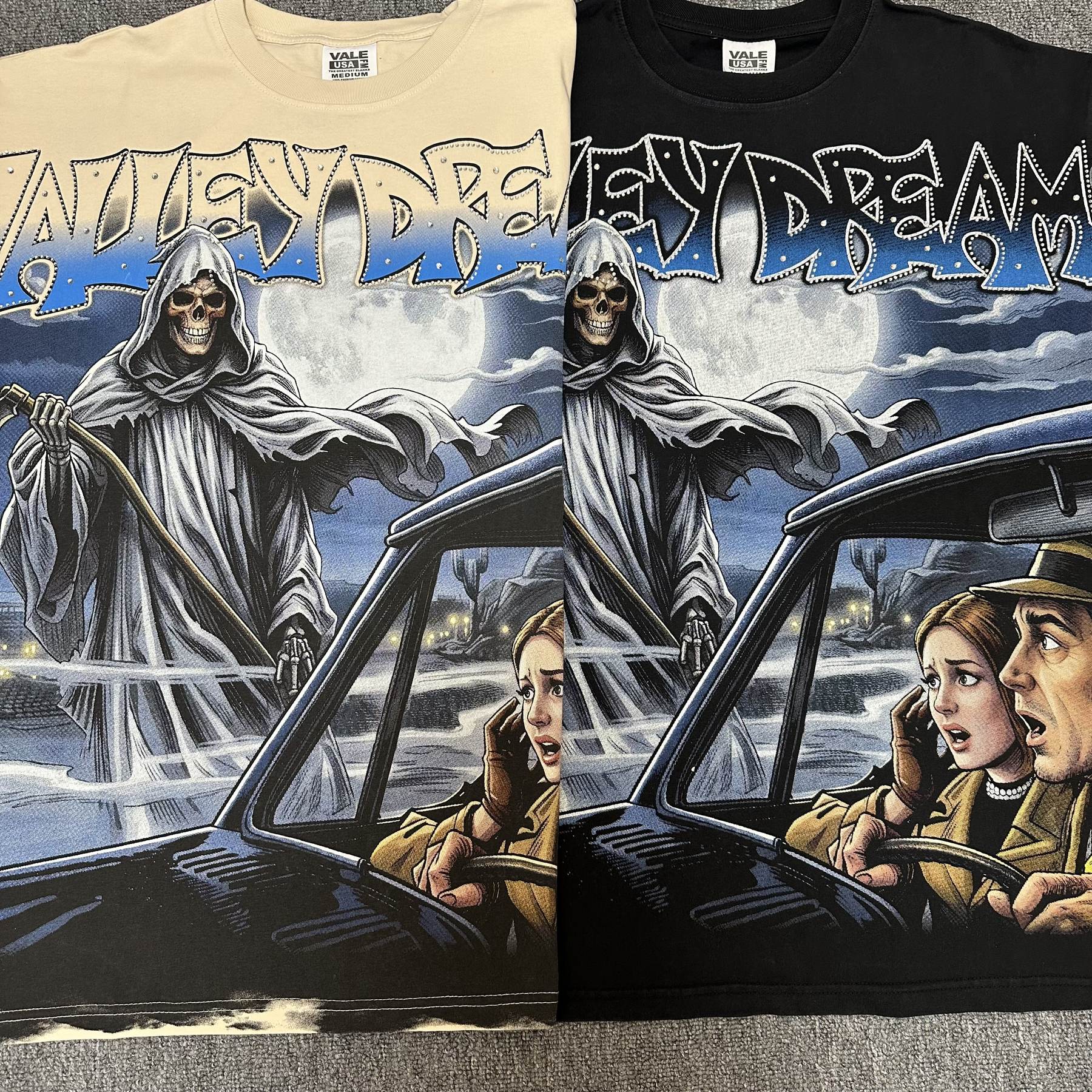 VALE USA Valley Dreams Rhinestone Graphic T-Shirt — comparison