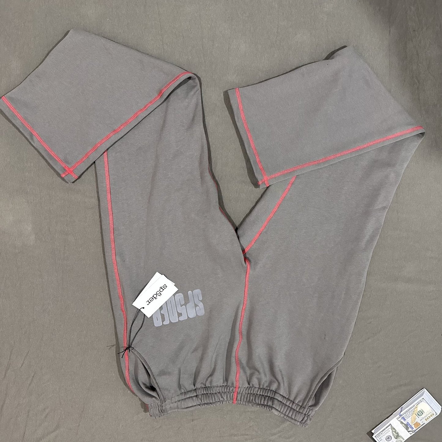 Sp5der Charcoal Gray Web Graphic Matching Set — hang_tag