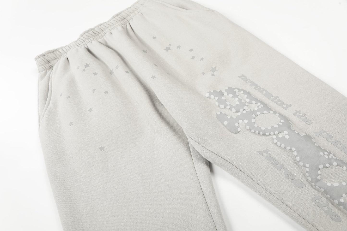 Sp5der Rhinestone Star Hoodie & Sweatpants Set — detail