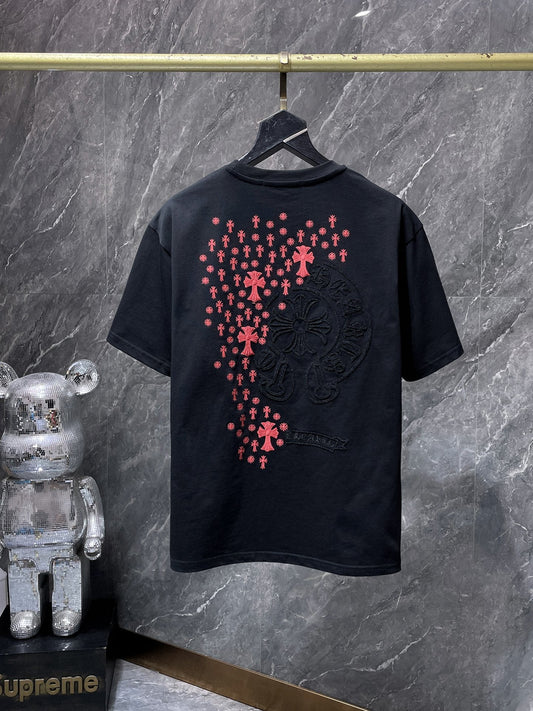 Chrome Hearts Cross Floral Graphic T-Shirt — hero