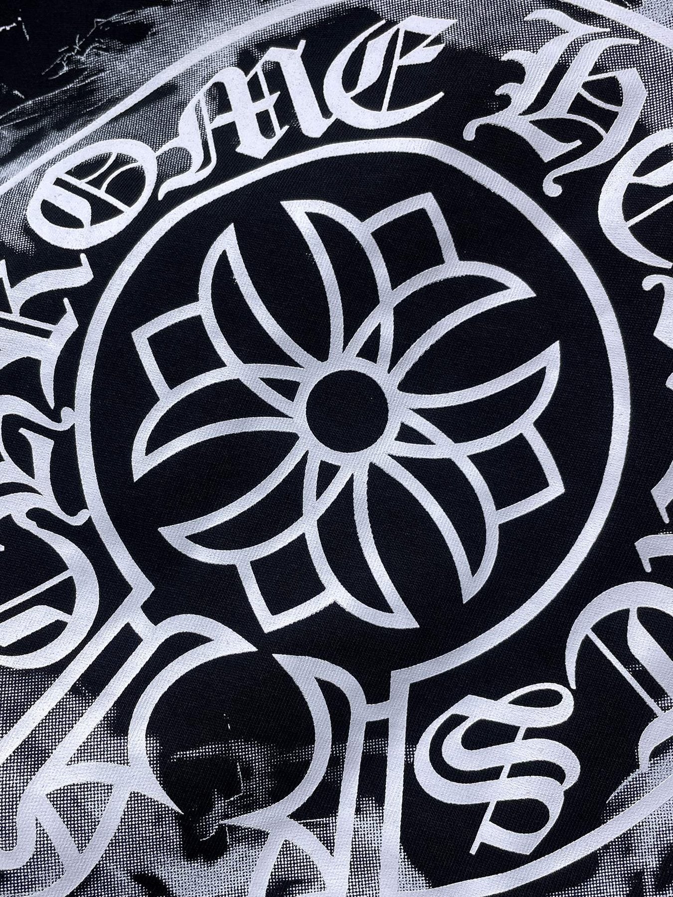 Chrome Hearts Cross Floral Back Graphic T-Shirt — detail