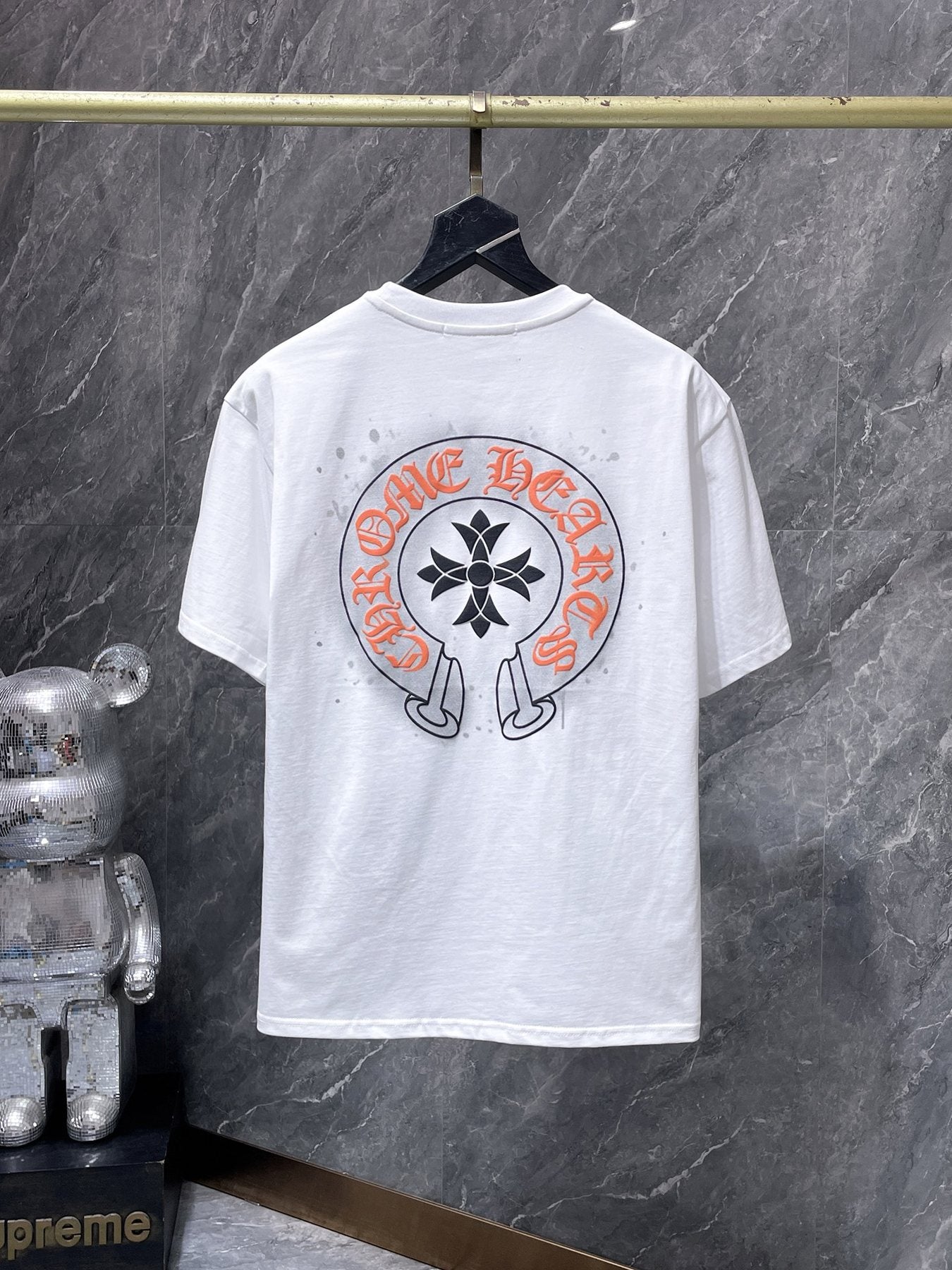Chrome Hearts Splatter Horseshoe Graphic T-Shirt — back