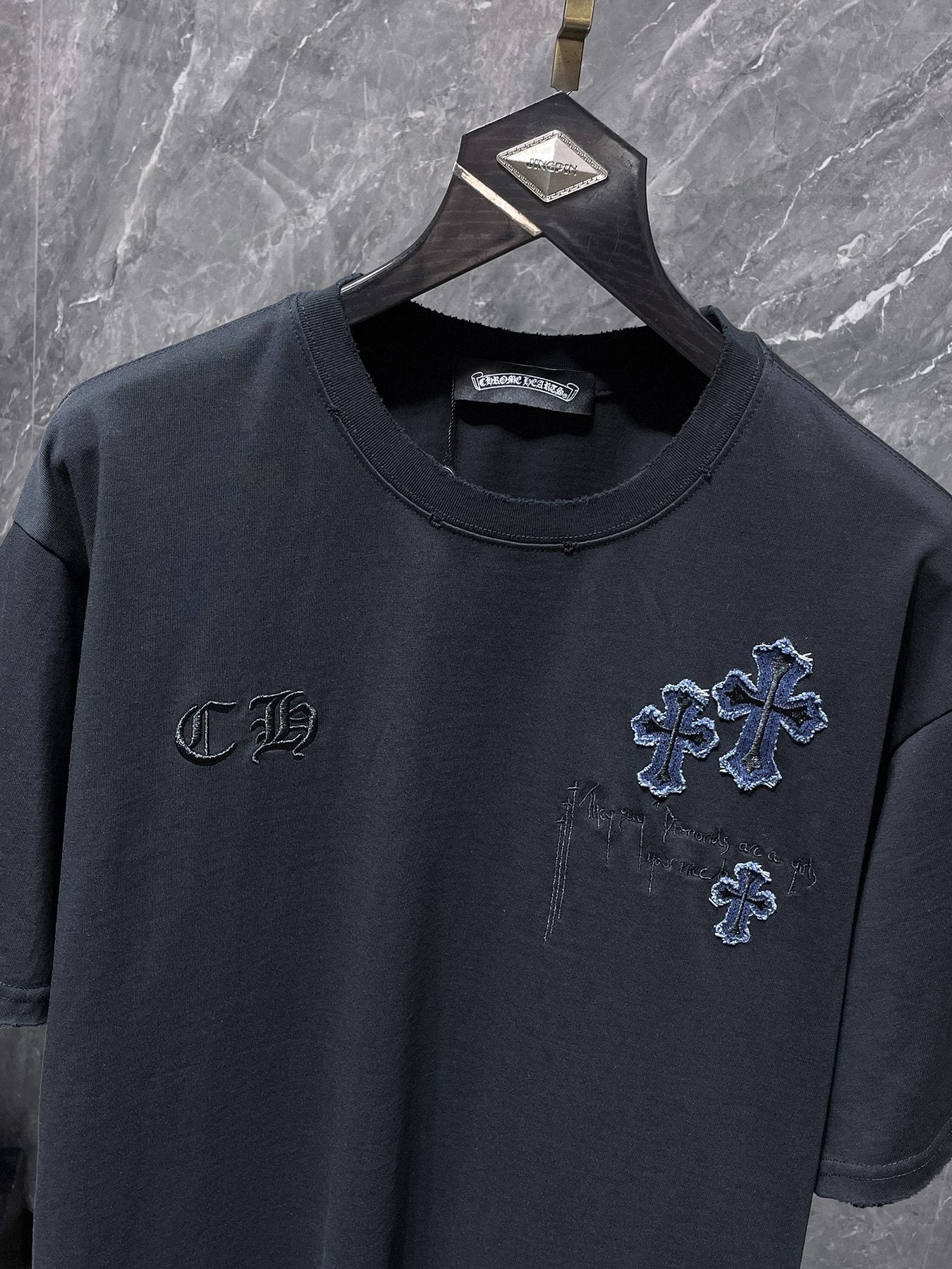 Chrome Hearts Cross Patch Graphic T-Shirt — detail