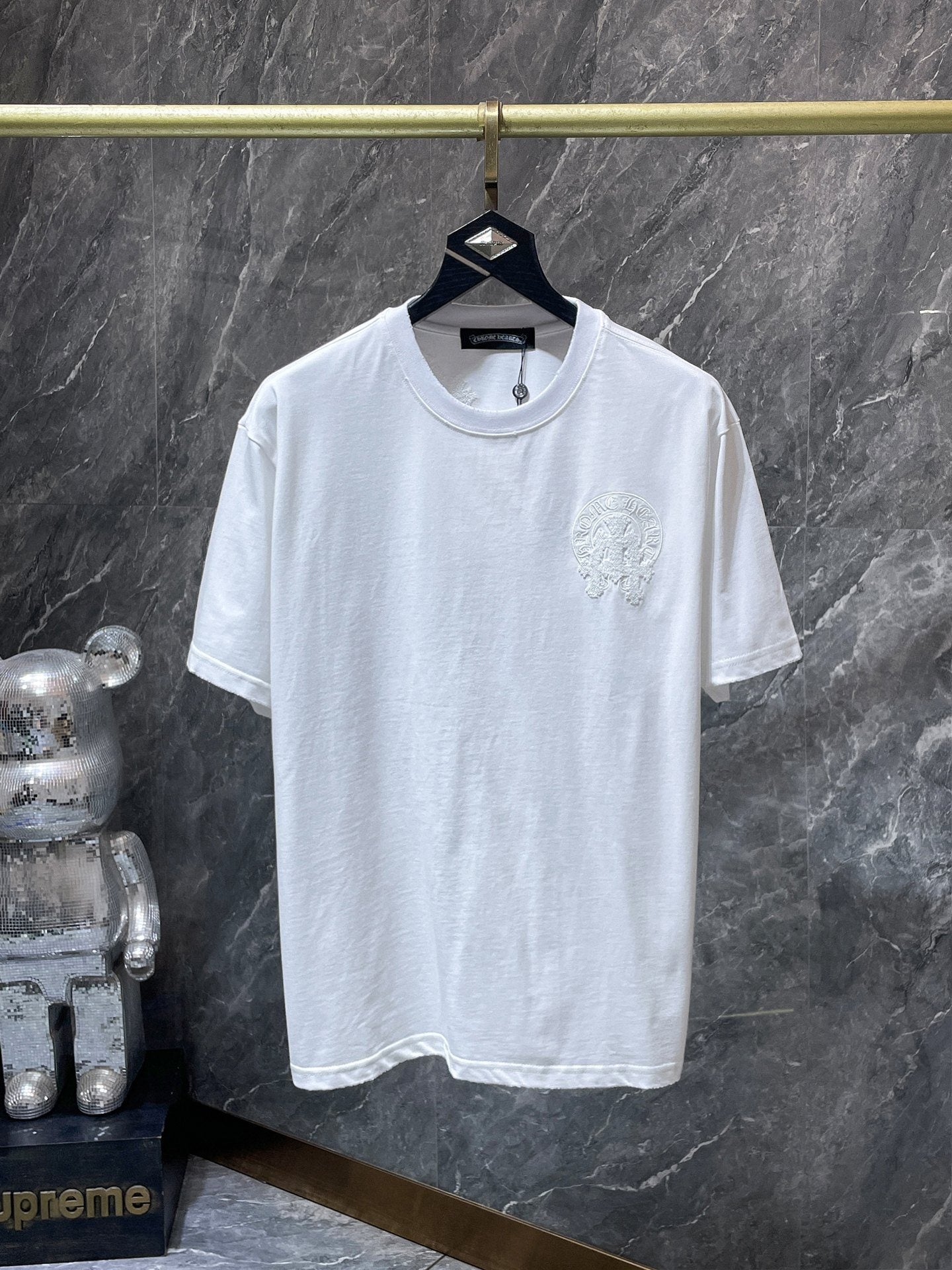 Chrome Hearts Horseshoe & Script Embroidered Graphic T-Shirt — hero