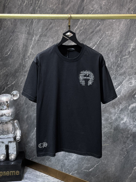 Chrome Hearts Floral Cross Embroidered Graphic T-Shirt — hero