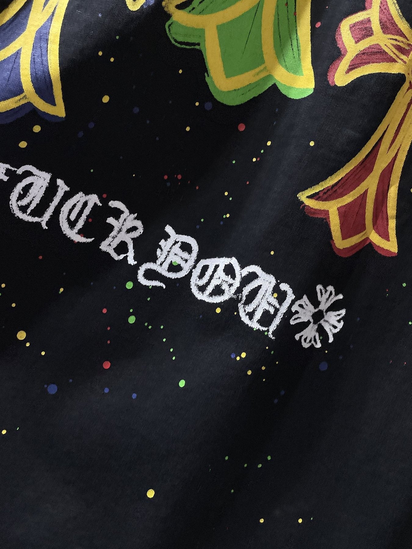Chrome Hearts Cross Graffiti Graphic T-Shirt — detail